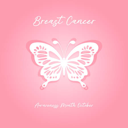 world breast cancer awareness month in october concept design vector illustrationのイラスト素材
