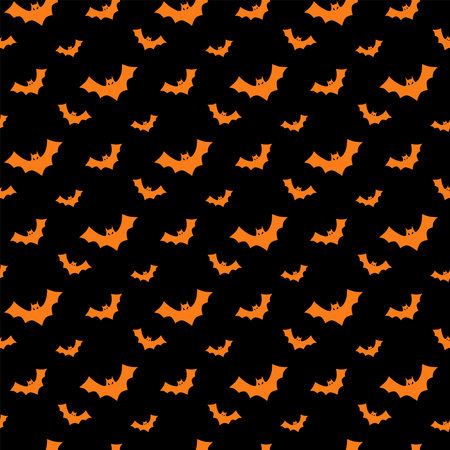 seamless bat pattern and background vector illustration