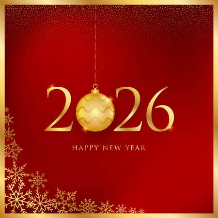 gold, shiny happy new year background and greeting card vector illustrationのイラスト素材