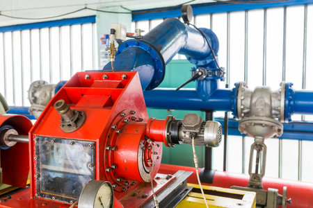 Metal tubes in a student laboratory in an European technical university. Facility designed for...