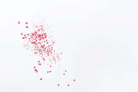 More than a thousand pink balloons are being released in memory of every woman died from breast cancer last year.の写真素材