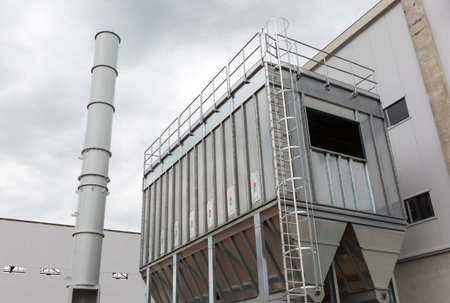 Sofia's second waste plant (organic waste plant, waste to energy plant, composting, incineration, landfill, recycling, windrow composting) from the outside.のeditorial素材