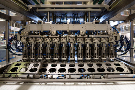 Automatic food packing machine for industrial use.