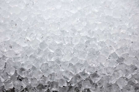 Ice cubes are seen melting.の写真素材