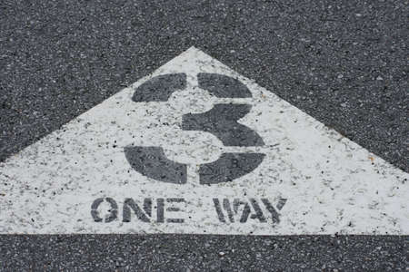 third lane of trackの写真素材