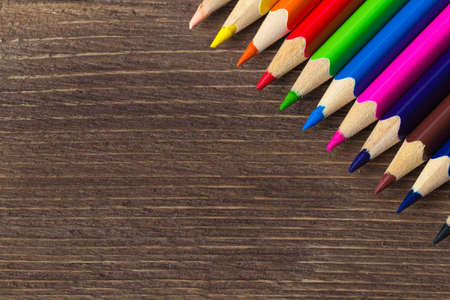 Abstract background from color pencilsの写真素材