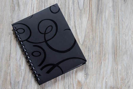 CLosed black notebookの写真素材