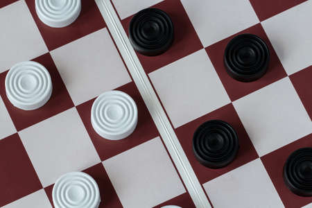 Checkers board gameの写真素材
