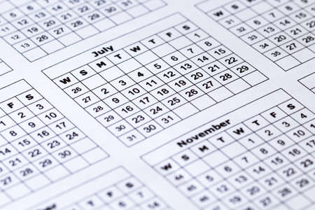 Calendar macro view. Nice original wallpaper for you desktopの写真素材