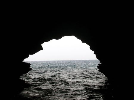  grotto in corsicaの写真素材