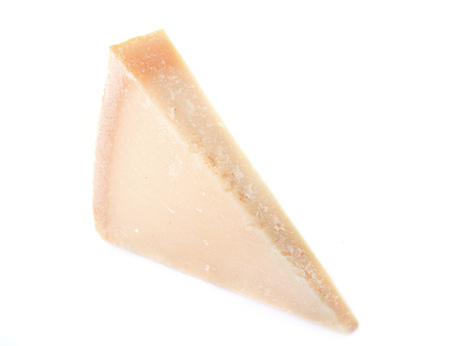 parmesan cheese in front of white backgroundの写真素材