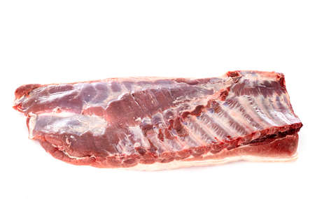 spar rib in front of white backgroundの写真素材