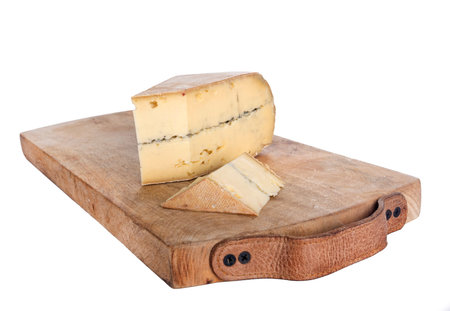 morbier cheese on a chopping board