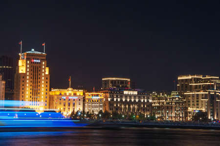 night view at Shanghaiのeditorial素材