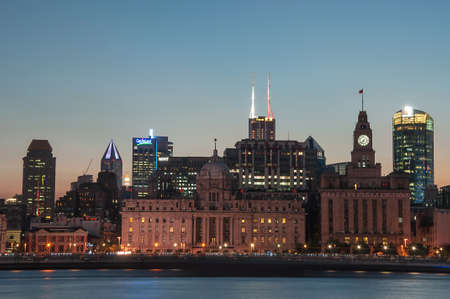 night view at Shanghaiのeditorial素材