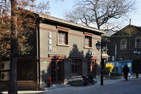 Shanghai street viewのeditorial素材