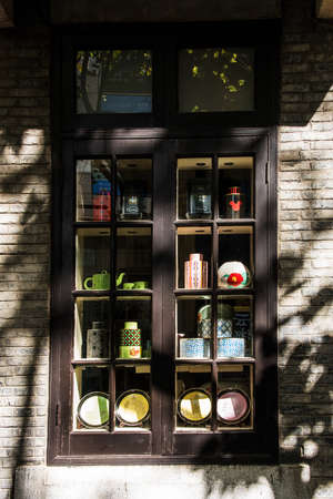 shop at Shanghai street close upのeditorial素材