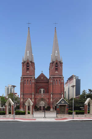 Shanghai xujiahui Catholic churchの写真素材