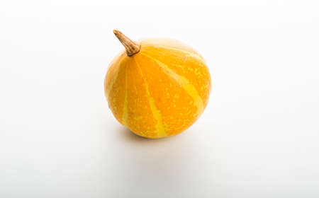 Fresh pumpkin isolated on white backgroundの写真素材