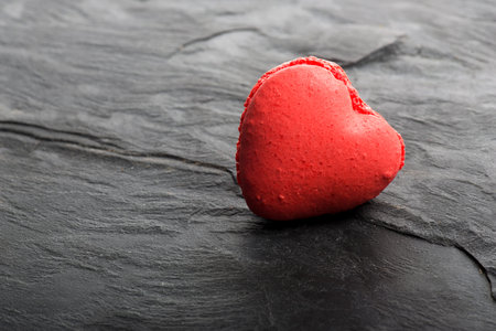 Delicious heart shaped cookies handmade for love seasonの写真素材