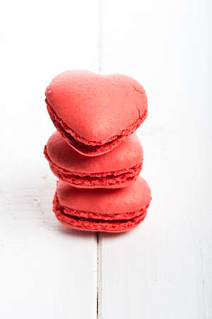 Delicious heart shaped cookies handmade for love seasonの写真素材