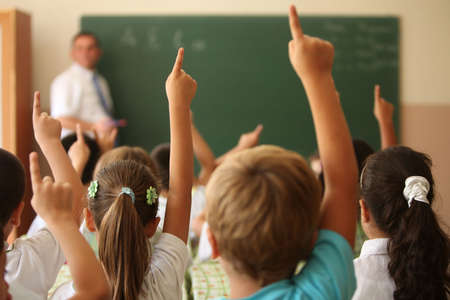 elementary school studentsの写真素材