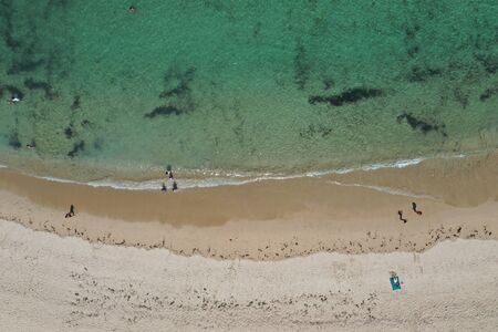 Aerial view of beautiful beach in Baliの写真素材