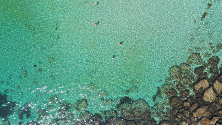 Beautiful beach views of Ayia Napa Cyprusの写真素材