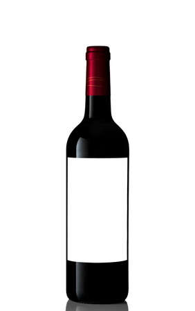 bottle of red wine の写真素材