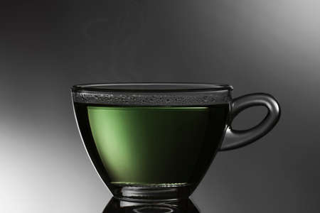 cup of green teaの写真素材