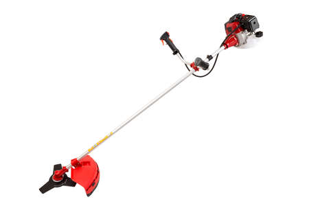 brush cutter isolated on the white backgroundの写真素材