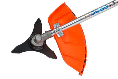 brush cutter isolated on the white backgroundの写真素材