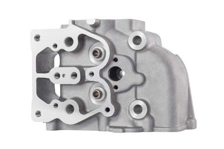 side cover engine to power a generator isolated on the white backgroundの写真素材