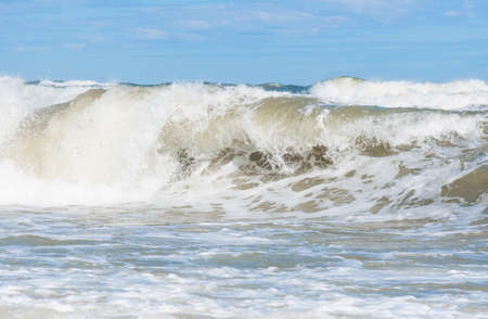 Big wave splash in the Baltic Seaの写真素材