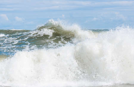Big wave splash in the Baltic Seaの写真素材