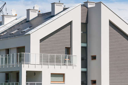 New modern architectural building house.の写真素材