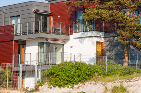 Luxury apartment by the seaの写真素材