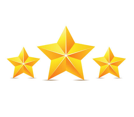 Vector golden starsのイラスト素材