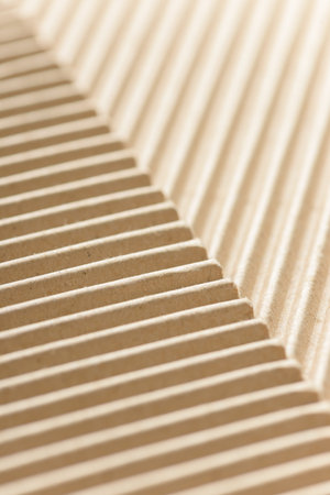 Carton or cardboard packing material. Texture of corrugated paper sheets made from cellulose....
