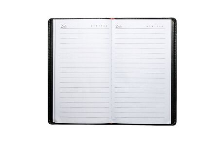 Leather Blank Diary Notebookの写真素材