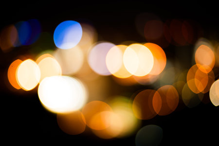 light bokeh in xmas night life