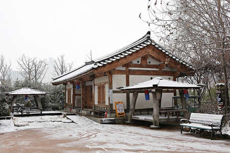 Yangdong Village, Pohang City, Gyeongbuk, Koreaの写真素材