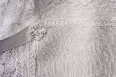 macro white linen backgroundの写真素材