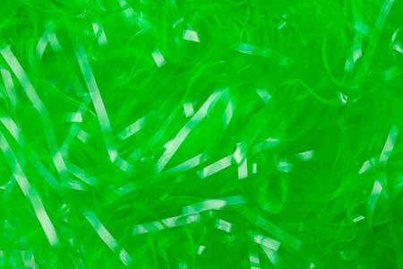 Green Easter basket grass background or backdropの写真素材