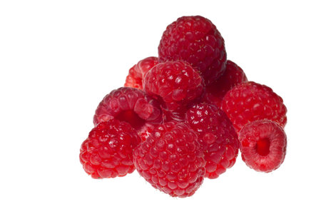 raspberry isolated on a pure white background