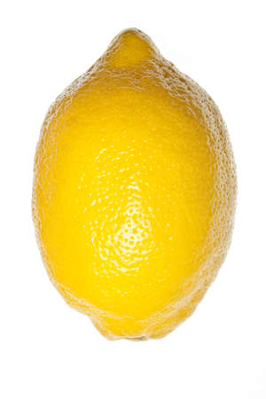 lemon isolated on a pure white backgroundの写真素材