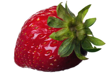 fresh strawberry isolated on white backgroundの写真素材