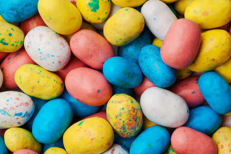 speckled eggs multi colored backdrop or backgroundの写真素材