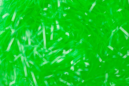 Green Easter basket grass background or backdropの写真素材