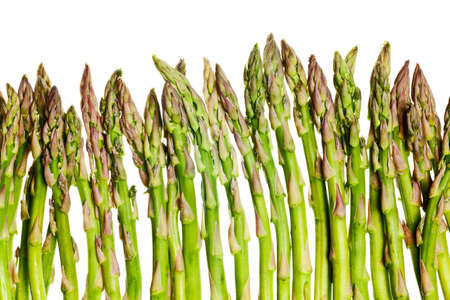 asparagus isolated on a pure white backgroundの写真素材